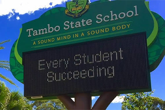 Tambo State School sign